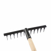 Грабли 12-зубые, 300 мм., с черенком, витые СИБРТЕХ