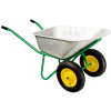 Тачка садово-строительная, 2-х колесная, усиленная, грузоподъемность 320 кг, объем 100 л PALISAD 