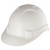 Каска защитная из ударопрочной пластмассы, белая Сибртех