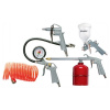 Набор пневмоинструмента,5 предметов,быстросъемное соед.,краскорасп. с верхним бачком MATRIX